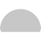 Ekena Millwork Half Round Sunburst Architectural Grade PVC Combination Pediment, 84"W x 48-3/4"H x 2-3/4"P PEDPC084X490HRO01 - alternate 3